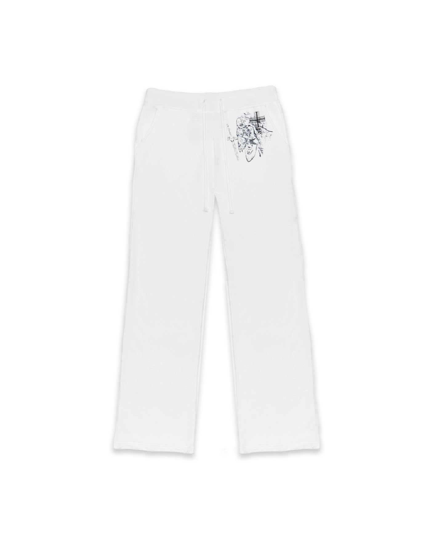 604SERVICE BEADED SCHOOL LOGO TRACK PANTS